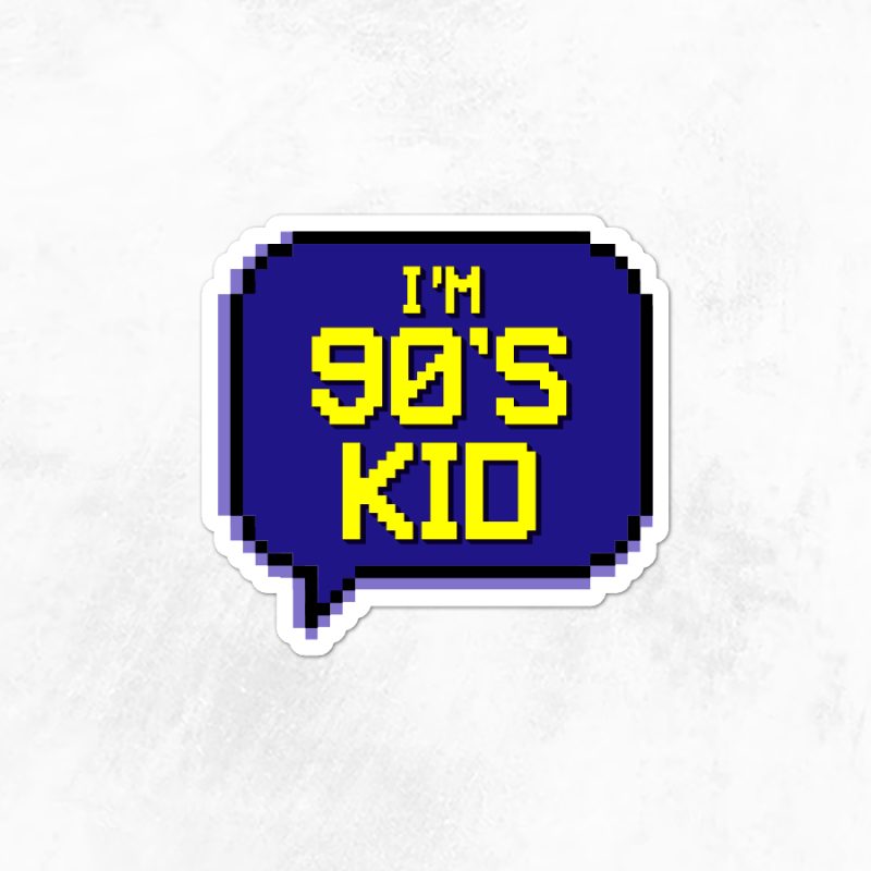 90s Kid Sticker