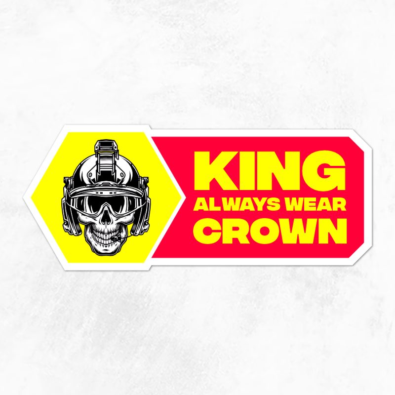 Biker Crown Sticker