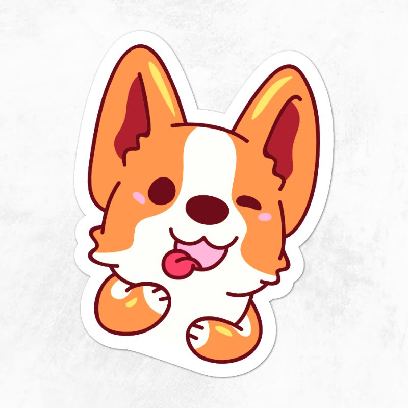 Cute Dog Sticker