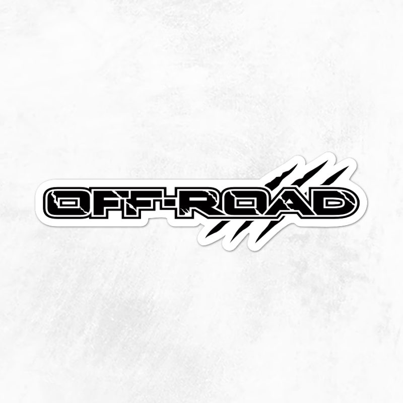 Off Road Biker Sticker