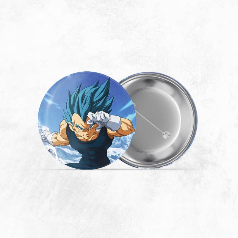 Vegeta Dragonball Z Badge